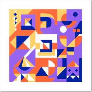 Geometric Abstract Art Posters and Art